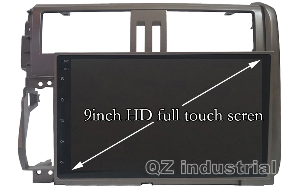 Best QZ industrial HD 9" Android 8.1 T8 Car DVD player for Toyota Prado Land Cruiser 150 2010-2013 with 3G 4G GPS BT WIFI Radio Navi 4