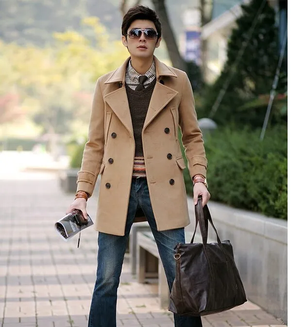 coats|mens pea coatwool coat men 