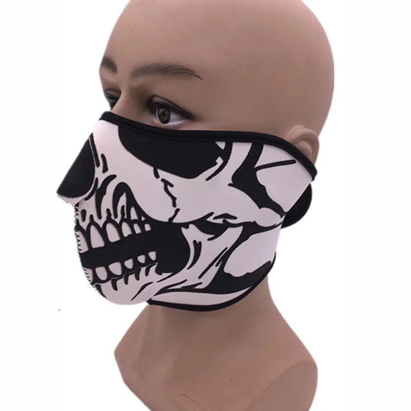 

New Cycling Skiing Hiking Hunting 2 in 1 Reversible Neoprene Half Face Mask Wholesale Winter Sport Mask Windproof Ski