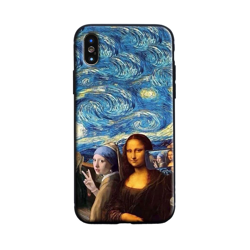 Чехол для телефона с абстрактным рисунком Ван Гога чехол Apple iPhone X 8Plus 8 7Plus 7 6s 6Plus 6 5
