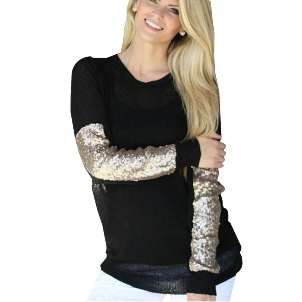 women's white sequin tops evening wear