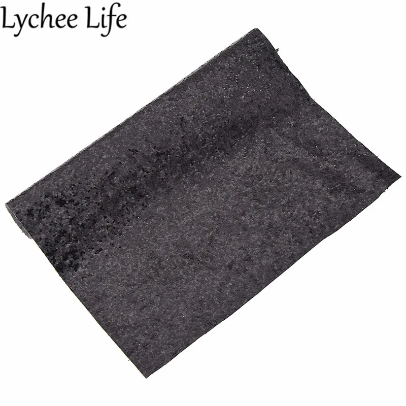 Lychee Life блестящая кожаная ткань, цветная искусственная ткань с блестками, ручная работа, современная домашняя одежда, текстиль, швейная ткань, аксессуары