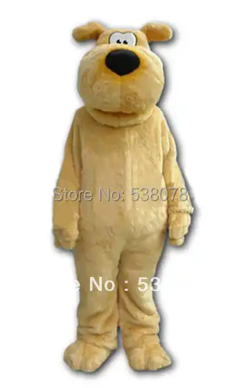 Brown Furry Dog Snocrates Adult Mascot Costume For Sale Animal