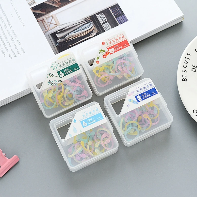 Creative Binder Ring Plastic Book Ring Multifunction Circle Album Loose Leaf Book Binder Hoop Office Binding Supply plastic binding rings book binding supplies