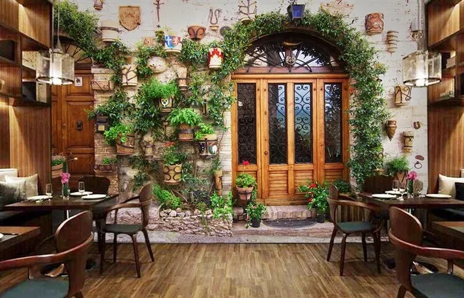 

3D Waterproof Self-adhesive Large Wall Stickers Wallpaper Decal Mural Flowers Door on Wall