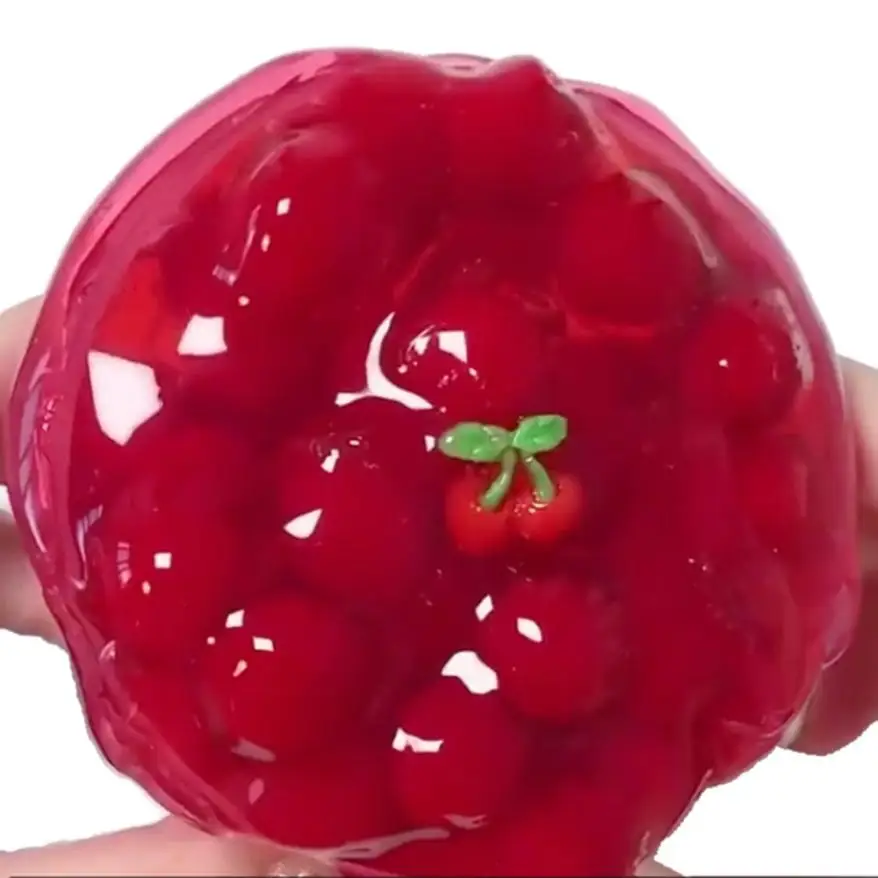 Clear Slime Fruit Slices Mixed Kawaii Soft Clay DIY Supplies Accessories Crystal Mud Sludge Toys for Kid Stress Relief Toy | Игрушки и