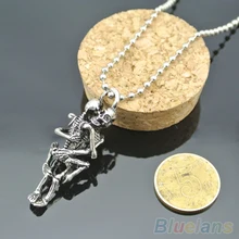 5PCS Men Women Infinity Love Silver Plated Couple Skulls Hug Pendant Chain Necklace