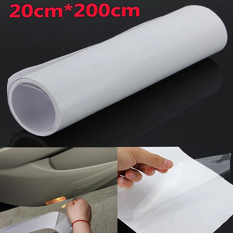 

MAYITR 20X200cm Transparent Anti-Scratch Vinyl Car Protection Clear Film Sheet Sticker Car Door Sill Edge Paint Car-Styling