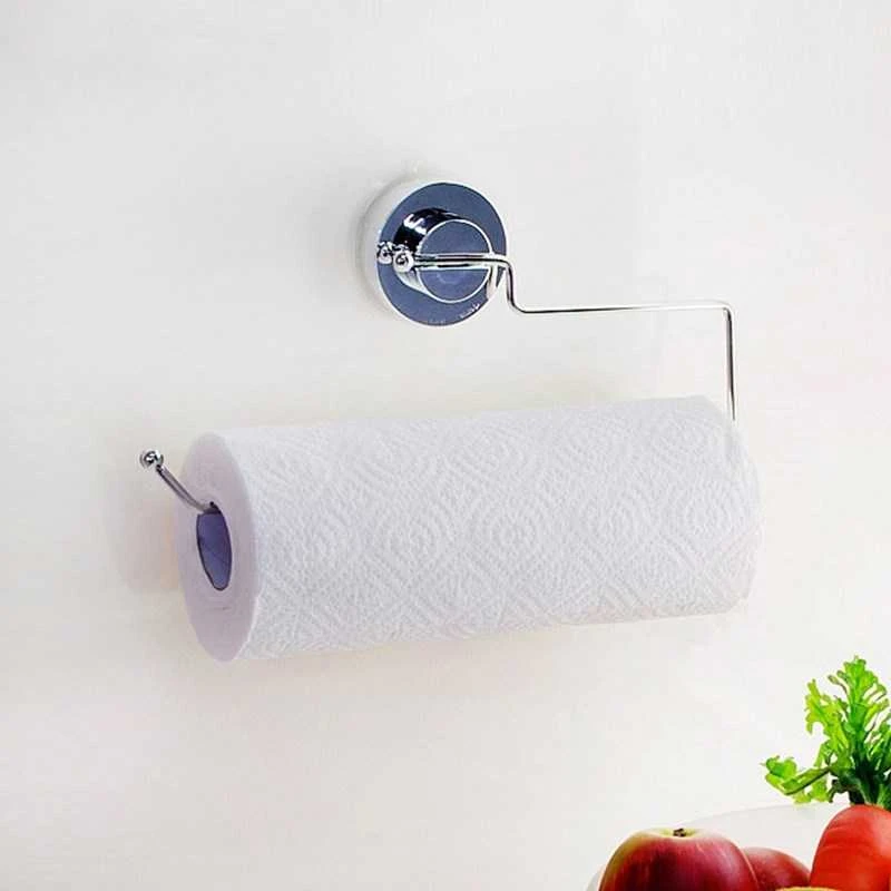 Stainless Steel Suction Cup Kitchen Towel Hanger Bar Papertowel Holder Kitchen Roll Holder Dehub Waterproof And Thicken Silver Suction Cup Suction Holdertowel Roll Holder Aliexpress