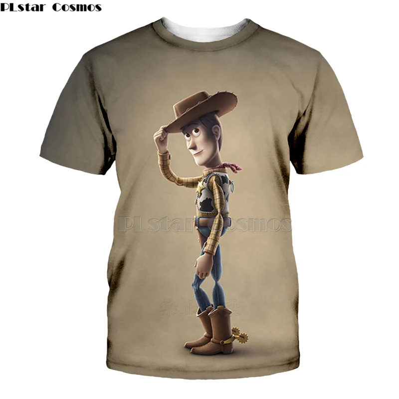 Новинка 2019 игрушка История 4 ходячие игрушки 3d футболка Forky Sherif Woody Мультфильм