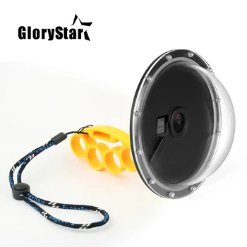 

GloryStar 6" Aluminum Alloy 45M Underwater Diving Camera Lens Dome Port Shell Cover for GoPro Hero 4 3+ 3 Accessories