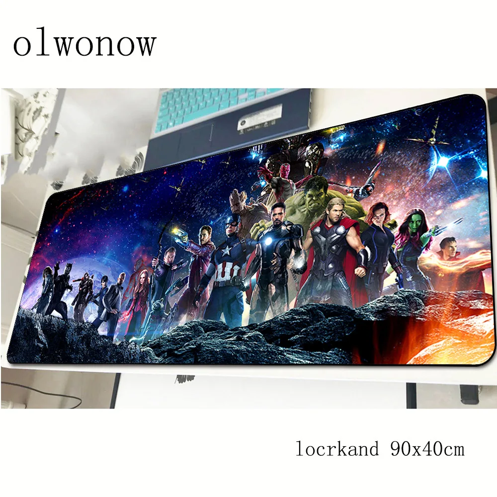  Avengers mousepad 90x40cm New arrival gaming mouse pad gamer mat thick game computer desk padmouse 
