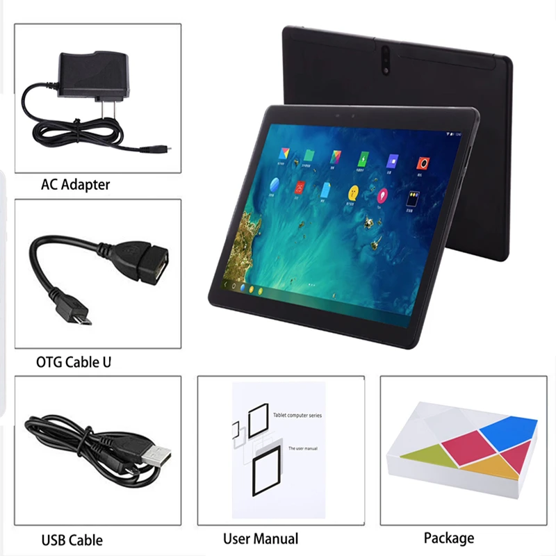 10 inch Android 9.0 Eight Core 4G+64G Android Tablet pc WiFi Bluetooth GPS IPS 2560x1600 Display Battery life 8000 mA Tablets