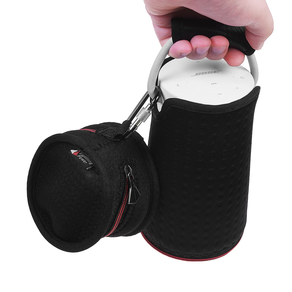 

New 3 in 1 Neoprene Speaker Case set for Bose Soundlink Revolve Speaker Case Bag + Charger Cables bag Handheld Protective bag