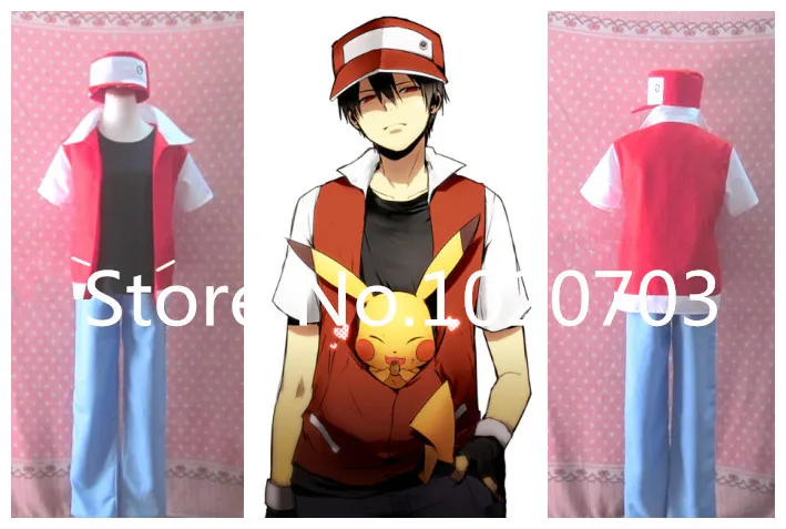 Red Ash Ketchum Satoshi Cosplay Costume Cosplay Headband Cosplay Costume Shopscostume Lingerie Aliexpress