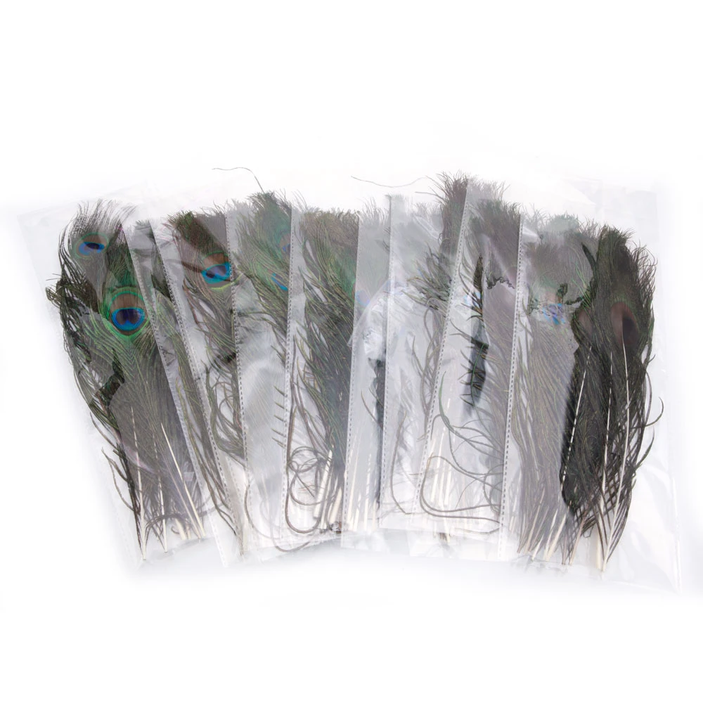 100pcs Beautiful Decoration Peacock Feathers Multi-Colored (3)