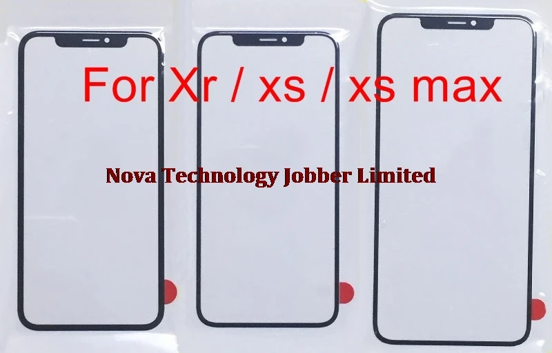 Wyieno черный внешний стеклянный экран для iPhone XS XR MAX объектив Передняя панель