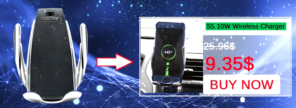 10 Вт Беспроводной автомобиля Зарядное устройство S5 автоматический зажим быстрой зарядки телефона держатель в автомобиль для iPhone xr huawei samsung смарт-чехол для телефона