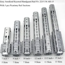 Aplus 7/9/10/12/13,5/15 ''дюймовый Keymod Handguard свободном Пикатинни раздел System_Space серый/анодированный серым цветом