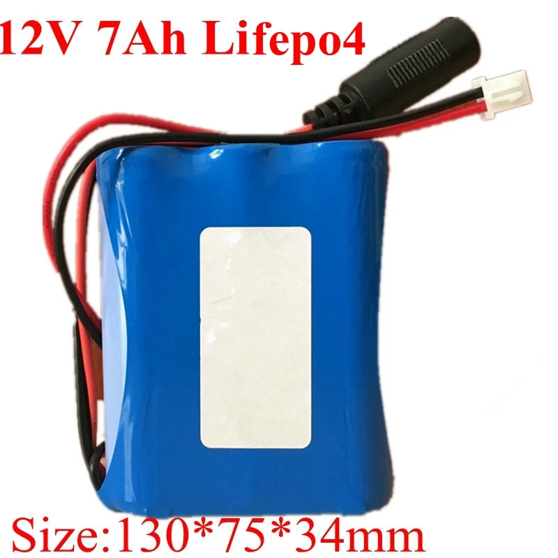 

7000mAh 12V LifePo4 Battery 12.8V Bateria Pack IFR 32700 Lithium for CCTV IP Camera Searchlight Heating Shoes Router LED Panel