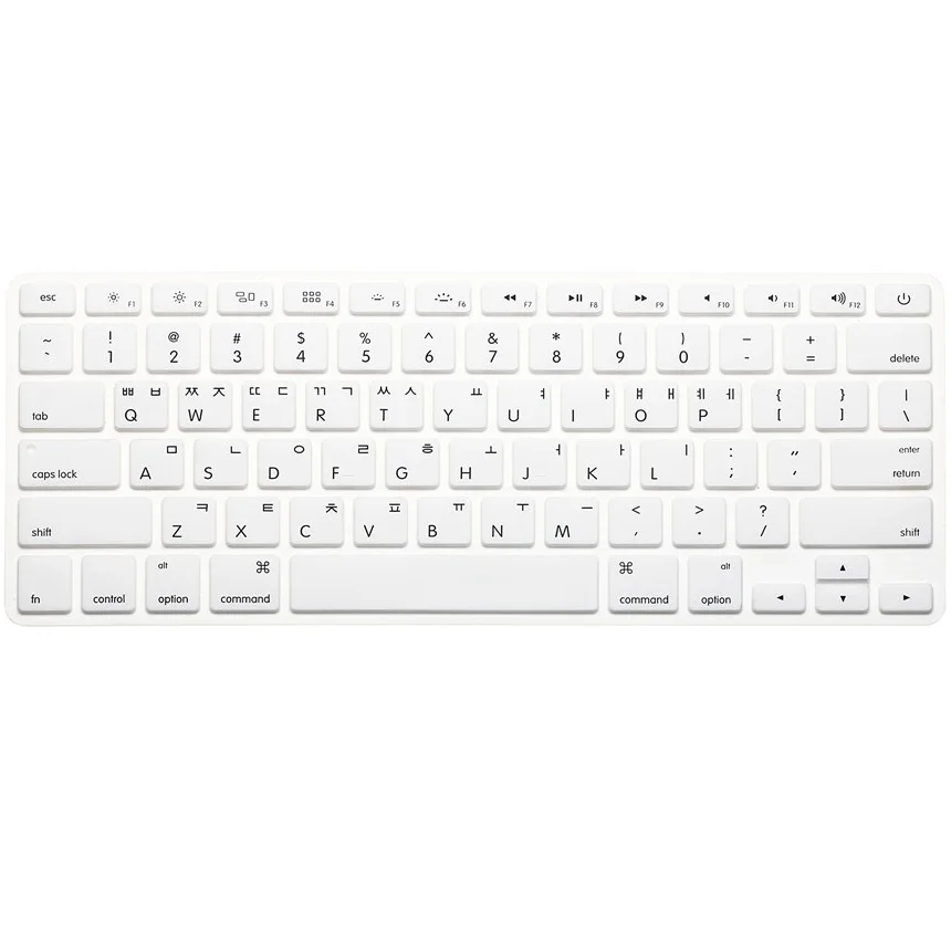 Для Macbook Air Pro Retina 13 15 чехол для клавиатуры 1 шт. США Kr Корейская Силиконовая