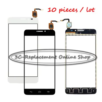 

10PCS Replace NEW Touch Panel For Alcatel One Touch Idol X OT6040 6040 6040D 6040E 6040A Black/White touch screen display