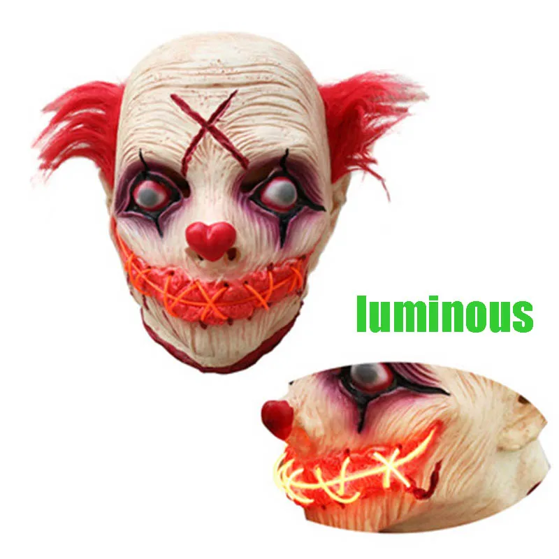 Новинка 2019 светящаяся маска для косплея Stephen King's It Pennywise стильная аксессуары