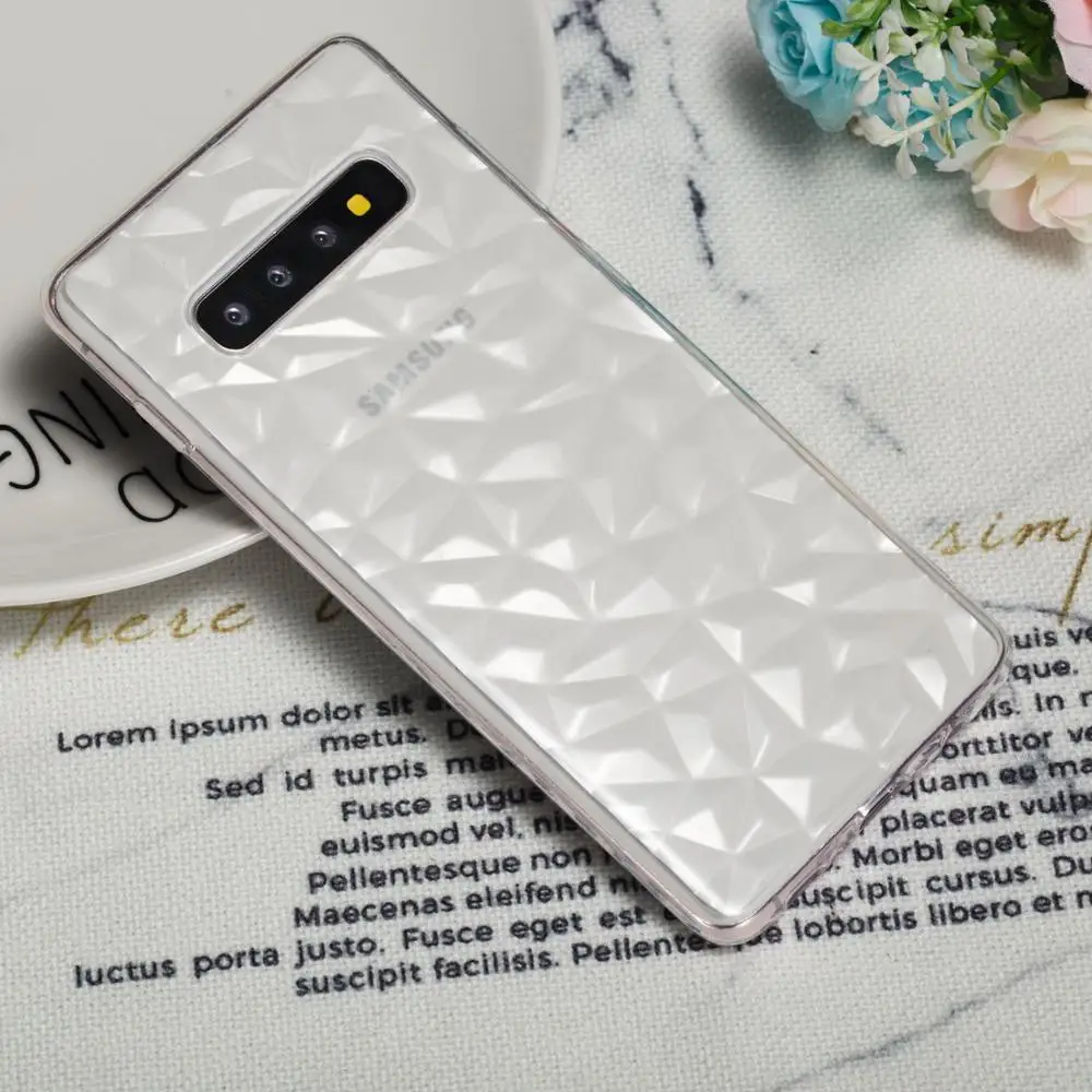 

Luxury Jelly Phone Case For Samsung S10 Plus S10E S10 Soft TPU Transparent Case Shockproof Clear Cover For Samsung S9 Plus
