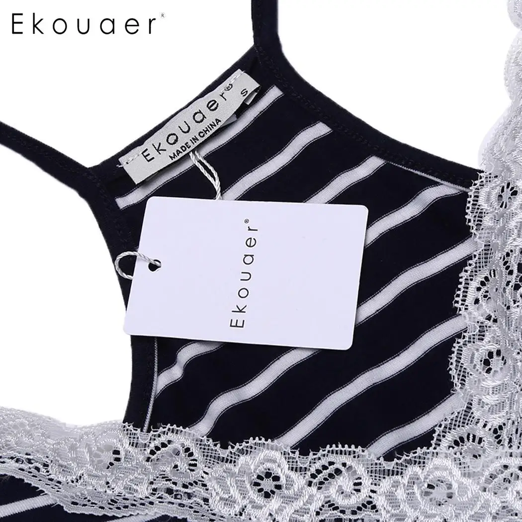 Ekouaer женские ночные рубашки для кормящих грудью Ночная одежда сна с v образным
