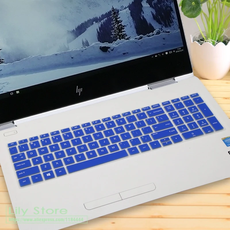 Обложка клавиатуры для ноутбука протектор для hp ENVY x360 15-cn0006tx cn0007tx 15-cn0008tx cn0007na cn0009x 15-cn серии cn1000ne 15,6'' - Цвет: blue