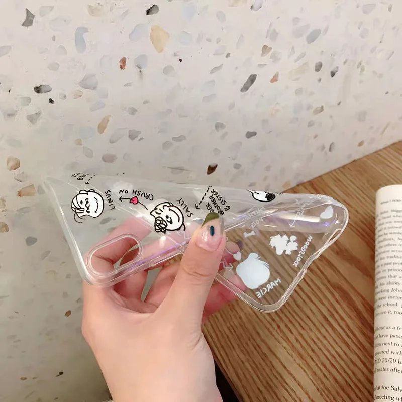 Transparent Cute Cartoon Patterned Soft TPU Case Cover for Xiaomi Mi 8 Lite 9 se Mix 2S 3 A2 6 Redmi Note 7 Slim Thin Phone Capa (3)