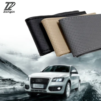 

1Pc Car steering wheel cover Genuine Leather Hand stitching for Alfa Romeo Chevrolet Aveo Captiva Ford Focus 3 Fiesta Mondeo MK4