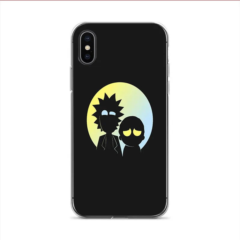 IMIDO family Love Рик и Морти funda мягкий пластиковый чехол для Apple iPhone X 6 6plus 6s 5 5S 7 8plus xr xs xsmax чехол - Цвет: 7