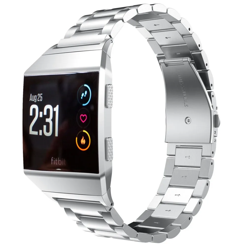 22 мм для Fitbit ионический ремешок из нержавеющей стали Smartwatch металлический сменный ремешок на запястье для Fitbit Ionic Smart Watch Band