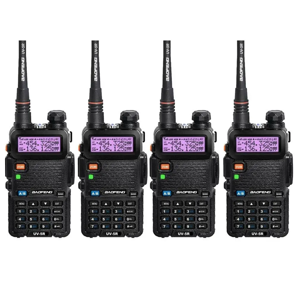 

4PCS BAOFENG UV-5R UU 136-174/400- 520MHz Dual-Band DCS DTMF CTCSS Walkie Talkies in Russia - Moscow