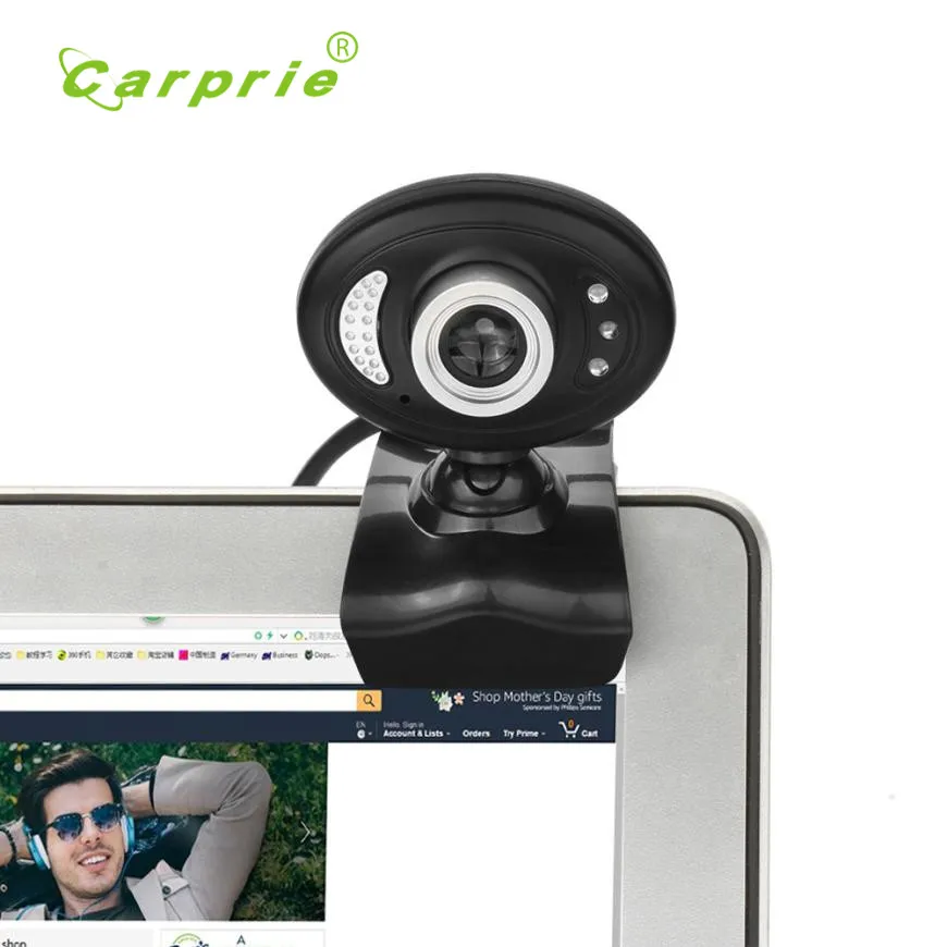 Carprie Новые HD 720 P 16mp USB 2.0 веб-камера Камера с микрофоном-клипсы для компьютера PC ноутбук 17may23 дропшиппинг