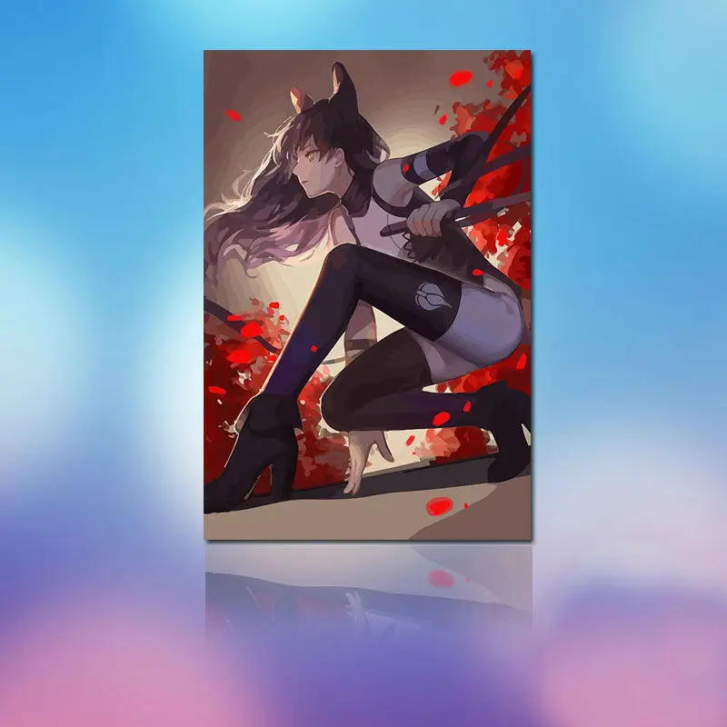 рисование по номерам Diy цифровой живописи LOL Катарина краски подарок для