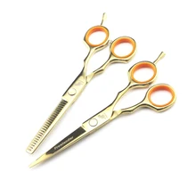 Профессиональные ножницы для стрижки волос филировочные ножницы парикмахерские ножницы парикмахерский салон инструмент для парикмахера золотой