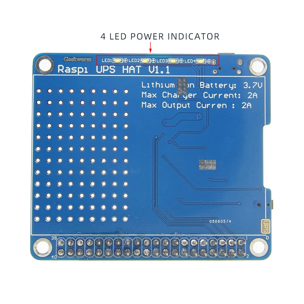 Raspberry Pi 3 B+ UPS Плата расширения литиевой батареи модуль для Raspberry Pi 3 Model B+ plus/3B/Pi 2B/B+/A