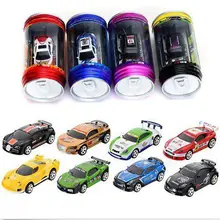 Colorful Coke Can Mini RC Radio Remote Control Micro Racing Car Child Toy Gift