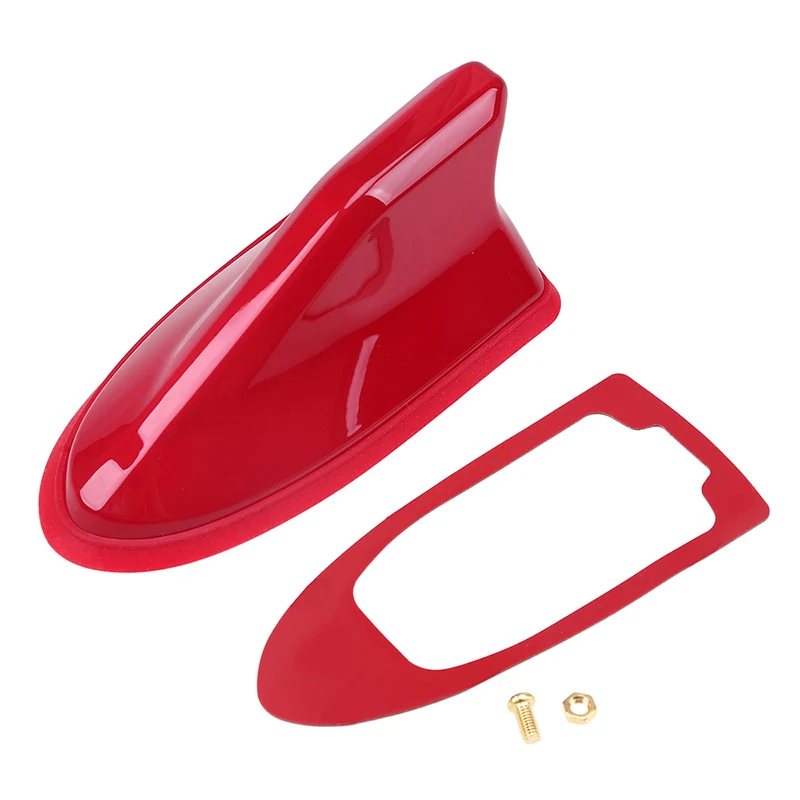POSSBAY Universal FM Signal Amplifier Car Radio Aerials Shark Fin Antenna Car Roof Decoration Auto Side Replacement