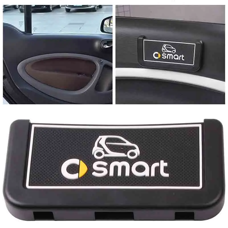

Auto Decor Door Storage Barrel Box Phone Card Hang Bag Mesh Car Organizer Accessory For Smart Fortwo Forfour Container