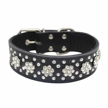 

PipiFren Large Dogs Collars Rhinestone Accessories For Big Dog Necklace Pets Collars Supplies chiens colliers et harnais perros