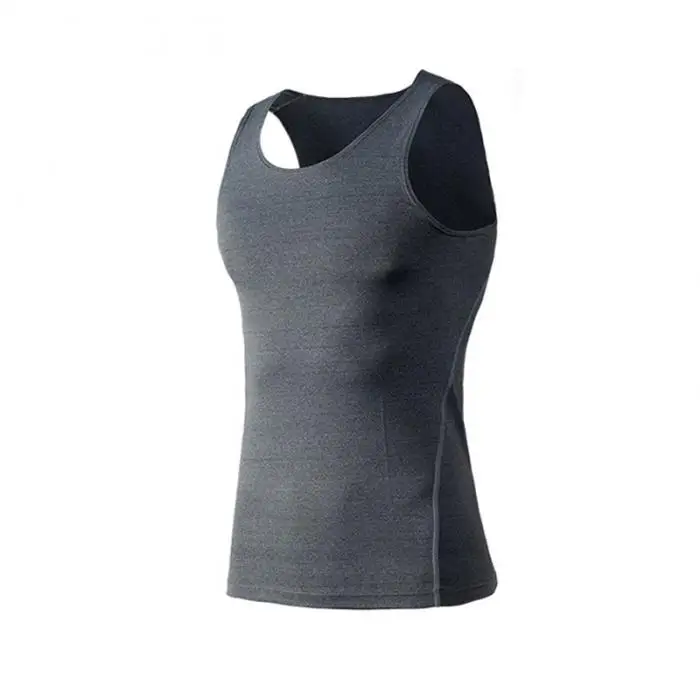 Hot Men Sports Vest Elastic Breathable Quick Dry Sports Tops for Workout MCK99