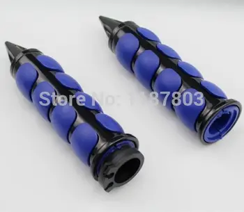 

1" 25mm Motorcycle Handlebar Hand Grips For Kawasaki Eliminator 125 600 900 Vulcan 1500 1600 1700 2000 500 750 Black And Blue