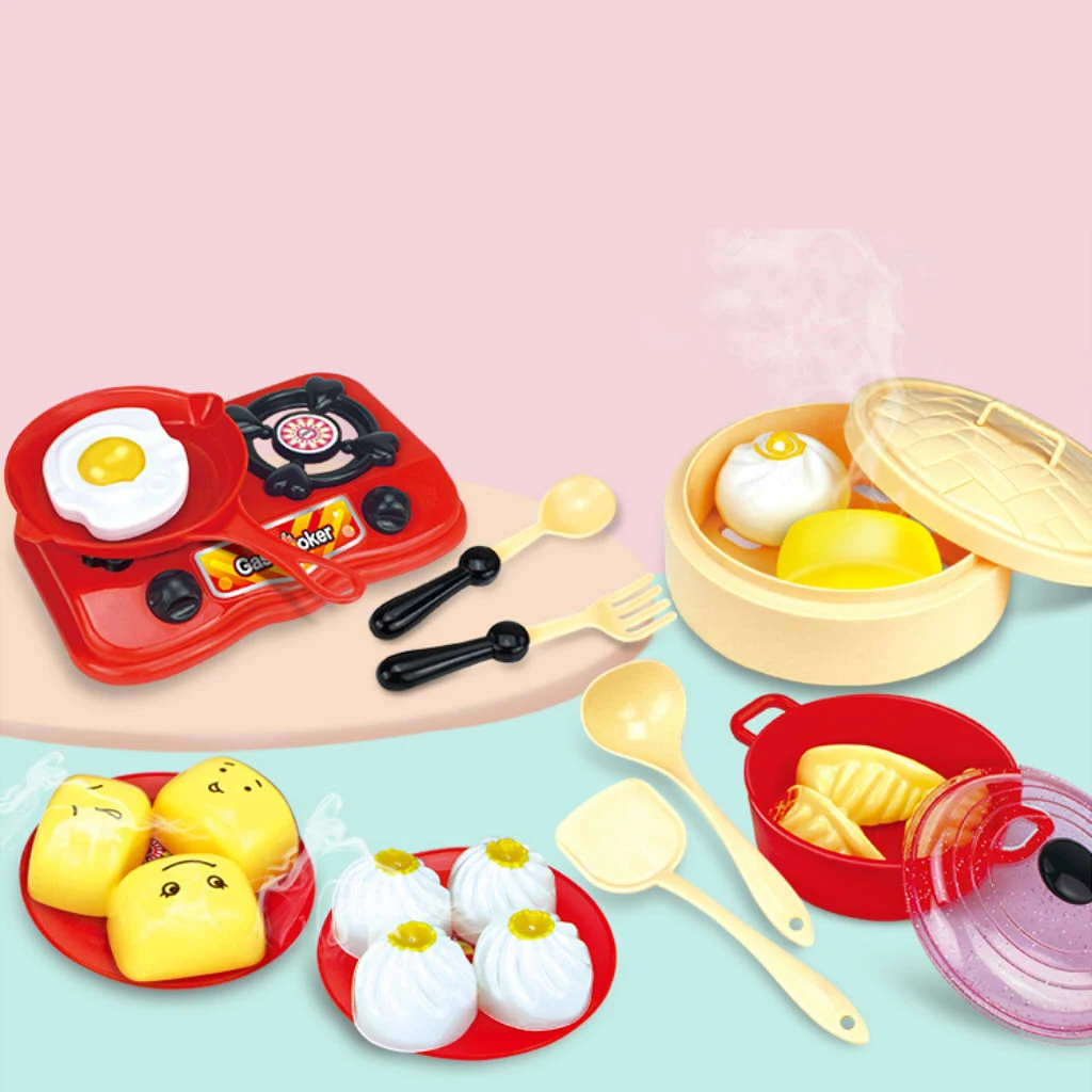 18 шт. кухня ролевые игры завтрак приготовления пищи набор обучающая игрушка для детей