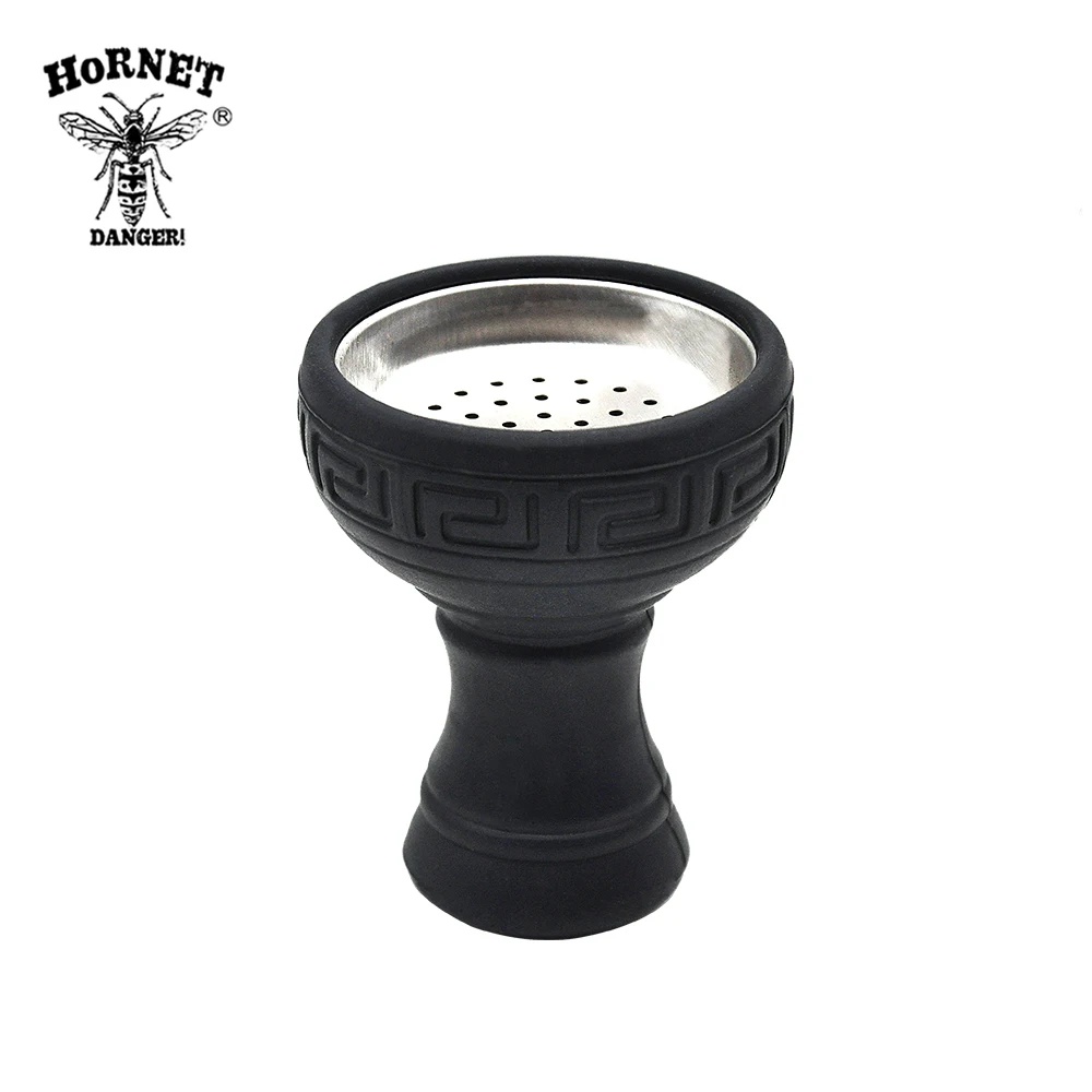 Silicone Hookah Bowl Charcoal Holder Hookah Molasses Bowl With Metal