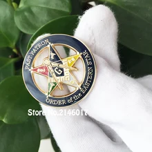 50 шт Разъемы в ассортименте последние патрон заказ Восточная звезда масонские нагрудные значки металлические ремесло Бесплатные масоны OES брошь вольных каменщиков