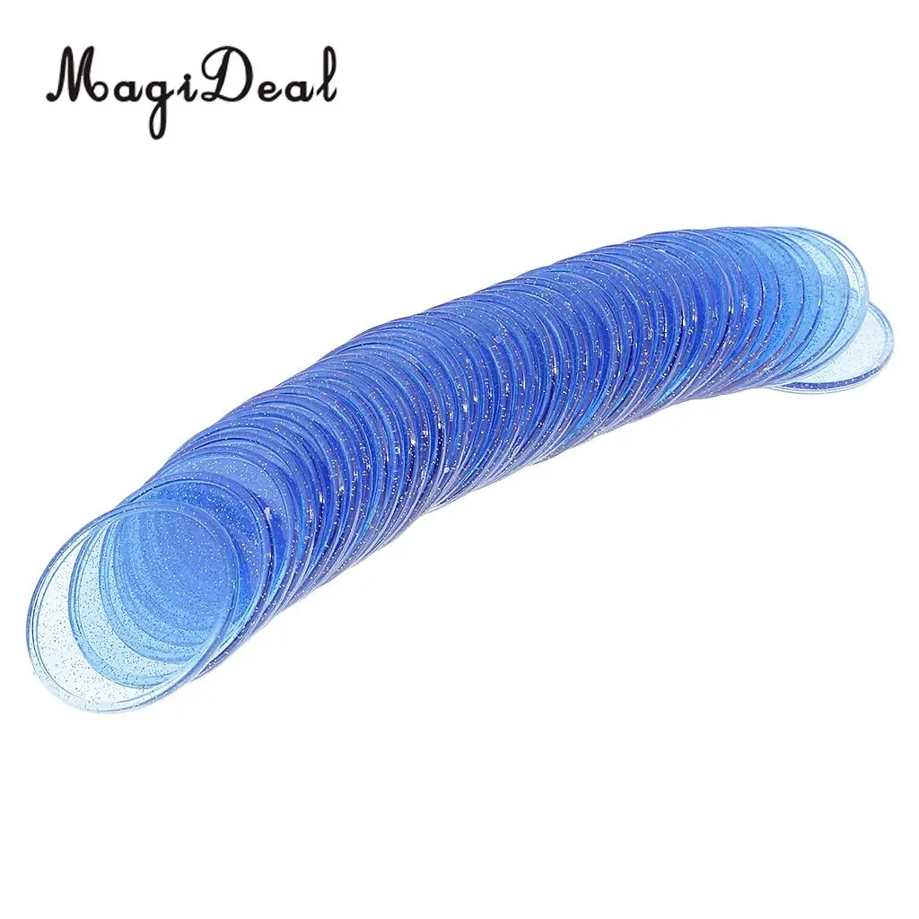 MagiDeal 40Pcs Plastic Count Bingo Chips Markers for Bingo Game Cards Party Fun Family Club Games Supplies Accessory