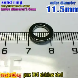 2019HOT рыбацкие твердые кольца Размер 1,5*7,5 мм * 11,5 мм Количество 30 шт./партия 304 кольца из нержавеющей стали